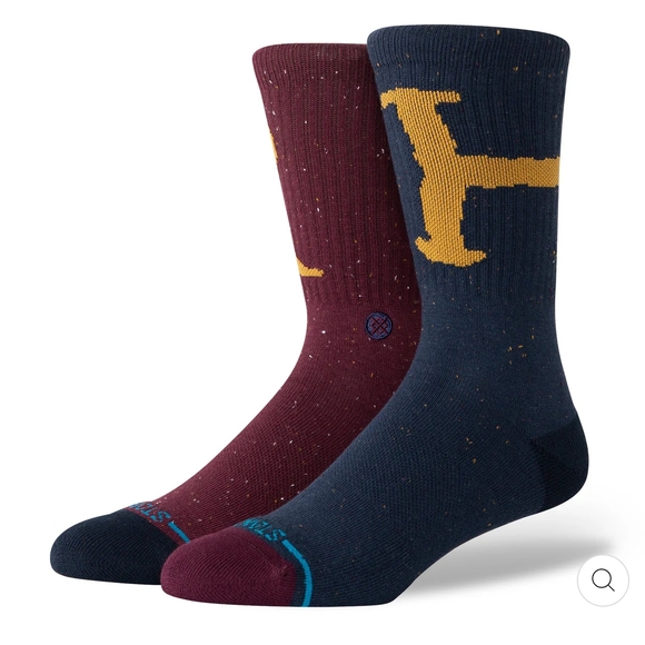 Stance Men's Burgundy and Navy Casual Socks - Picture 1 of 5